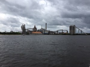 One of the pulp mills that flank the Fernandina Harbour Marina.  The smell is pretty terrible if the wind blows the wrong way.