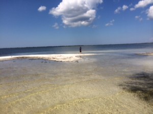 Exploring a "deserted" island is an adventure for 10-year olds and his grandparents.  What fun to feel as though you are "all alone" on an island!