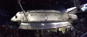 This is a panoramic shot of the Atlantis rocket.  Amazingly large, until you visit the Saturn exhibit.