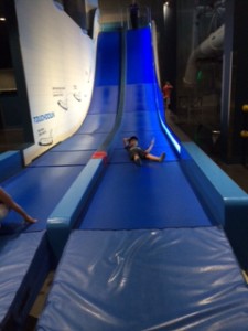 The "landing" slide was so much fun that Jassa did it 10 times (or so it seemed).  Cliff got a video of it, if you are interested.