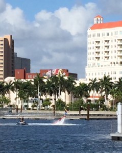 A fun thing we saw on our way -- one of the "rocket ski" contraptions.  He splashed down rather inelegantly about a second after I snapped this photo.