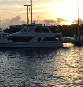 Jim captured this picture of Dot.Calm at sunrise in Coral Reef Yacht Club basin.....while the rest of us snoozed.